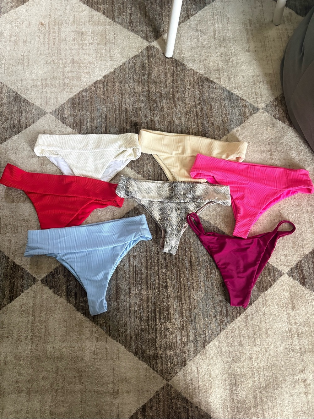 7-Piece Assorted Bikini Bottoms - Brights & Neutrals
